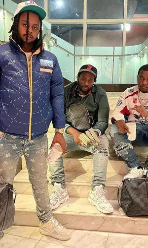 Babyface Ray wearing Louis Vuitton bag