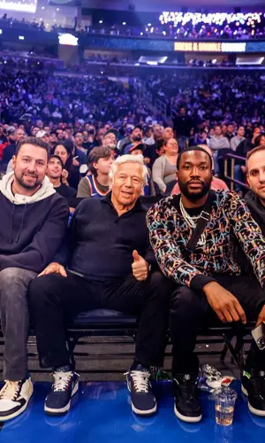Meek Mill wearing Dior sweater
