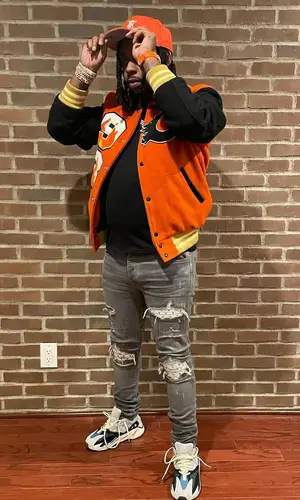 Babyface Ray wearing Octane jacket