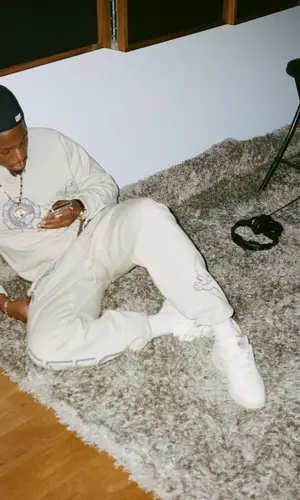 Joey Badass’ Outfit in Saint Michael Sweatshirt & Reebok Sneakers (2022)