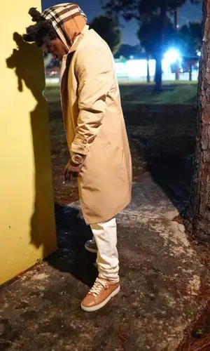 Kodak Black wearing Burberry hoody