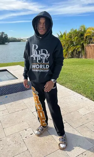 Booka 600 wearing Rhude pants