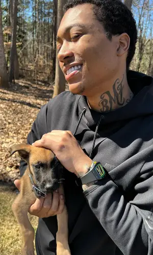 Lil Meech wearing Nike hoody