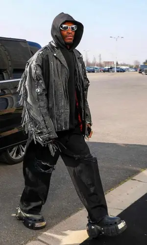 ASAP Nast wearing Balenciaga boots