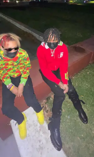 Slump6s wearing Bape hoody