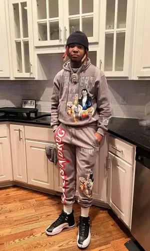 Lil Keed’s Outfit in Introvert Lab Hoodie & Jordan Sneakers (2022)