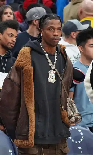 Travis Scott wearing IRAK cap