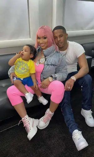 Nicki Minaj wearing Death By Dolls jacket