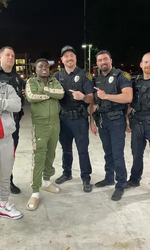 Kodak Black wearing Kappa pants
