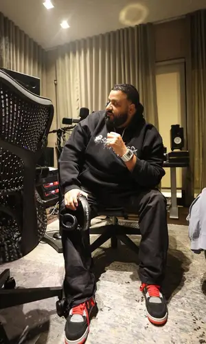 DJ Khaled wearing Balenciaga hoody