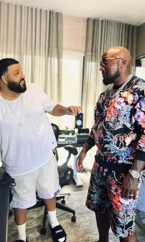 DJ Khaled wearing Balenciaga sandal