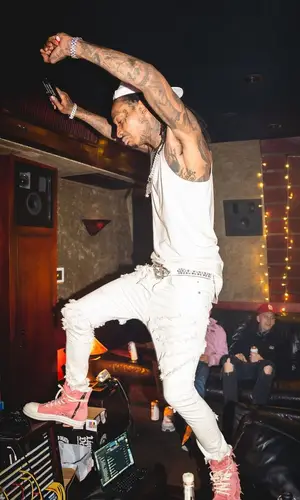Wiz Khalifa wearing B.B. Simon other