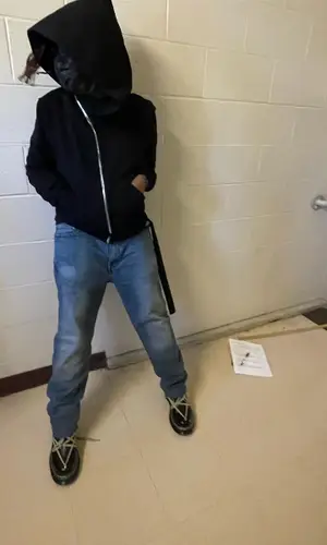 Maajins wearing Rick Owens hoody