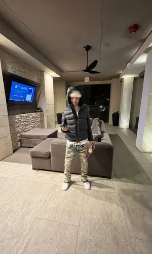 Iayze wearing Moncler jacket