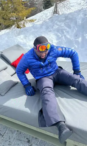 Headie One wearing Moncler jacket