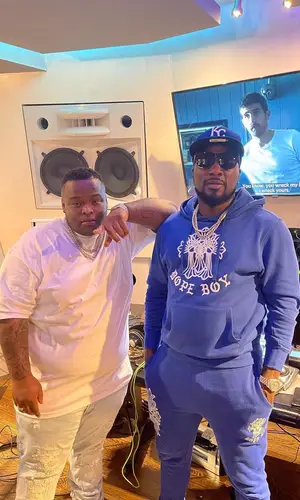 Jeezy wearing Dopeboy hoody