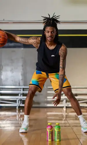 Ja Morant wearing Nike shorts