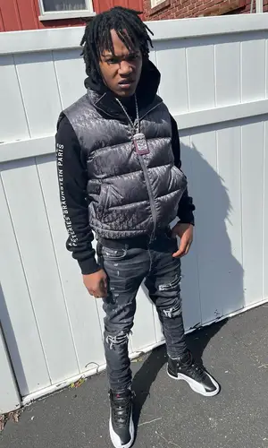 B Lovee wearing Amiri hoody