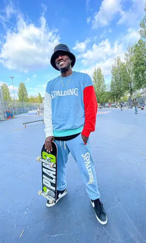 Hopsin wearing Zara pants