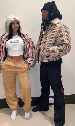 Offset wearing Loverboy by Charles Jeffrey hat