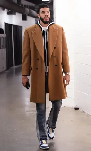 Jayson Tatum wearing Gallery Dept. jeans