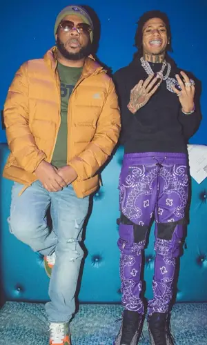 NLE Choppa wearing Guapi pants