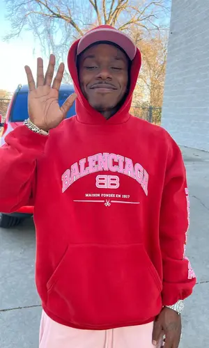 DaBaby’s Outfit in Balenciaga Hoodie & Nike Socks (2022)