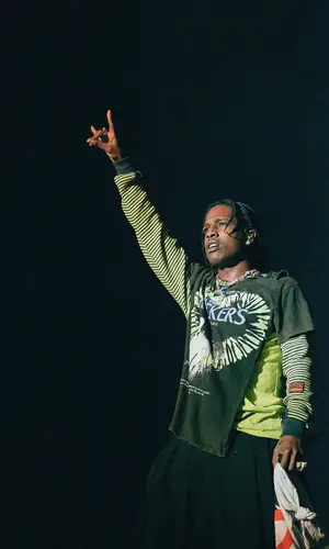 ASAP Rocky wearing MoniGotchi jewelry