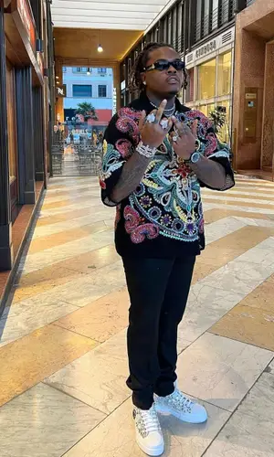 Gunna wearing Dolce & Gabbana shirt