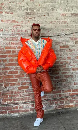 Lil Keed’s Outfit in Entire Studios Jacket, Purple Diary Pants & Nike Sneakers (2022)