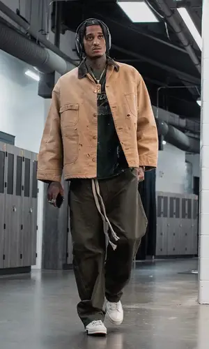 Jordan Clarkson wearing Carhartt jacket