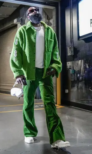 James Harden wearing Bottega Veneta boots