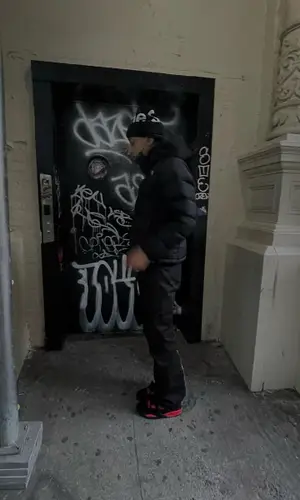 Slump6s’ Outfit in The North Face Jacket, B.B. Simon Belt & Supreme Hat (2022)