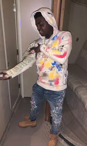 Kodak Black wearing Timberland boots