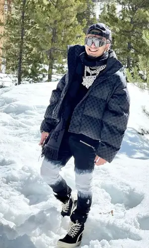 Lil Pump wearing Dior eyewear