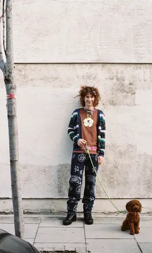 Bladee wearing Timberland boots