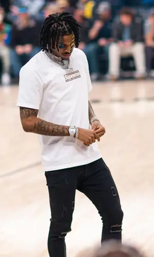 Ja Morant wearing Serenede jeans
