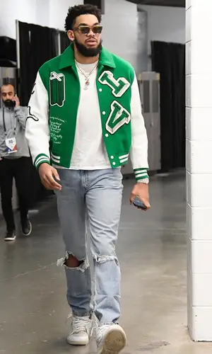 Karl Anthony Towns wearing Levi’s jeans