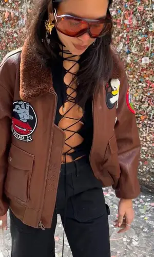 Dua Lipa wearing Tom Ford eyewear