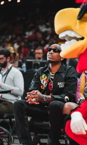 Quavo wearing Lanvin jeans
