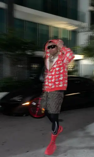 Ronny J’s Outfit in Billionaire Boys Club Hoodie, Prada Eyewear & Fendi Swimwear (2022)
