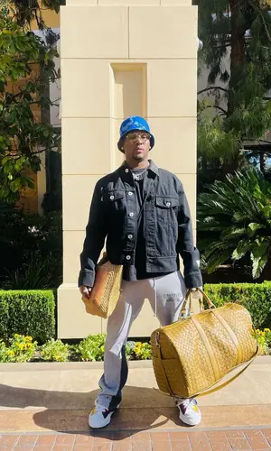 HitBoy’s Outfit in Lanvin Jacket, Tod's Bag & Gallery Dept. (2022)