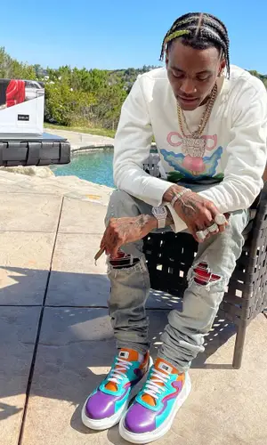 Soulja Boy wearing Casablanca sweater
