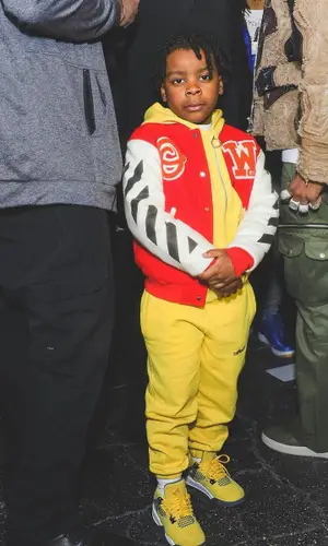Jason Armani wearing Off-White hoody