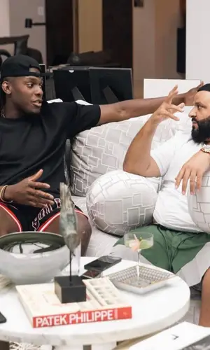 DJ Khaled wearing Balenciaga sandal