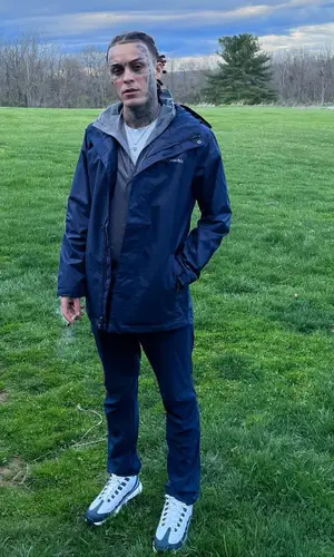 Lil Skies wearing Columbia Sportswear jacket