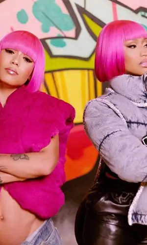 Nicki Minaj wearing Death By Dolls jacket