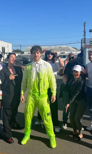 Jack Harlow wearing Stone Island shirt