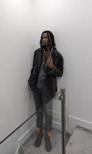 Lancey Foux wearing Diesel jeans