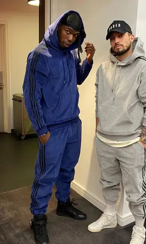 Paul Pogba wearing Adidas hoody